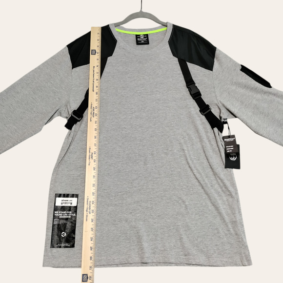 Switch Remarkable Mens 2XL Techwear Utility Long Sleeve Army Buckled T-Shirt NEW - Picture 12 of 16